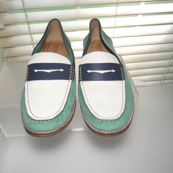 Sperry Top-Sider Women’s Leather Colorblock Penny Loafers Size 12 | Preppy Chic - Picture 5 of 8